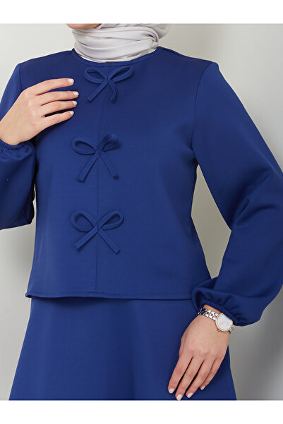 VOLT CLOTHİNG Women's Bow Detailed Skirt Set