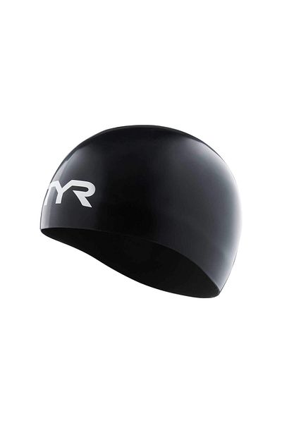 TYR Tracer X Dome Cap Swimming Equipment | Black | Large | Swimming Cap | Swim Accessories