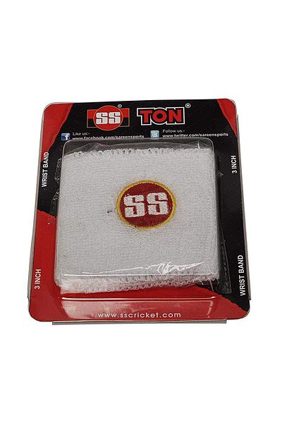 SS Wrist Band | 3 Inch | White | Sports Wristband | Workout Acceories