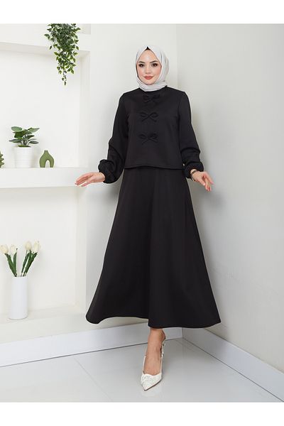 VOLT CLOTHİNG Damen-Rock-Set mit Schleifendetail