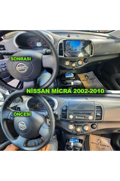NAVMİNA NİSSAN MİCRA 2002-2010 UYUMLU 9 İNÇ 4-32GB MULTİMEDYA
