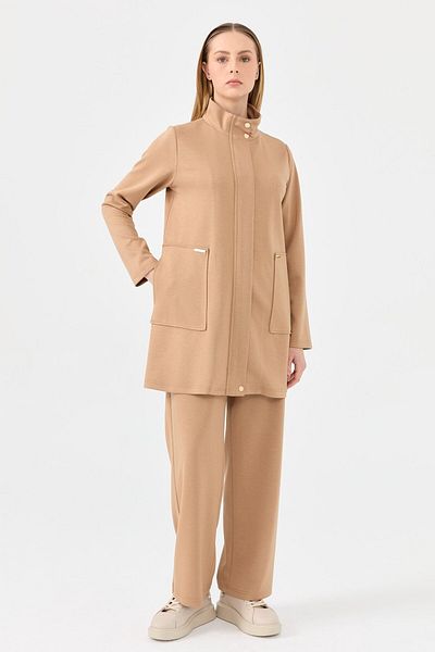 Esswaap Oysh Fabric - Παντελόνι Camel Suit με φερμουάρ