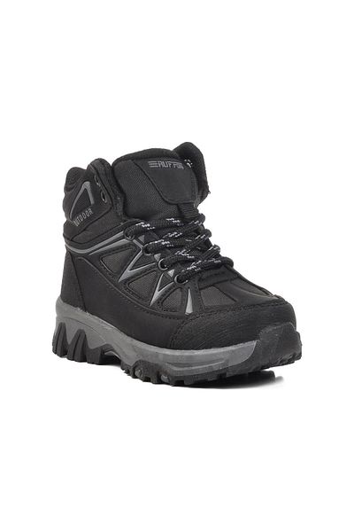 AYAKMOD 2301-P Μαύρες καπνιστές Unisex παιδικές μπότες εξωτερικού χώρου