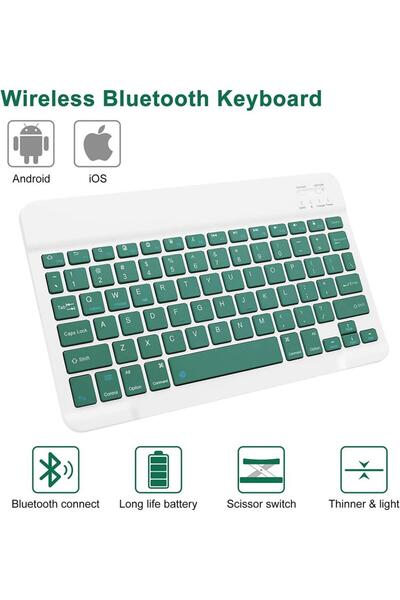 UnDePlus Samsung Galaxy Tab S10 Lite Fe/S10/S9 Fe/S9 Compatible Case Compatible Case with Wireless Keyboard Mobax Turkish