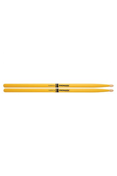 PRO-MARK Tx5Aw-Yellow Drumstick 5A Hickory Yellow Yellow Colored Hickory Drumstick