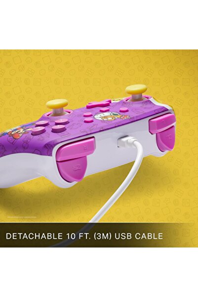 Powera Enhanced Wired Controller for Nintendo Switch - Princess Peach Battle, USB, Multicolor