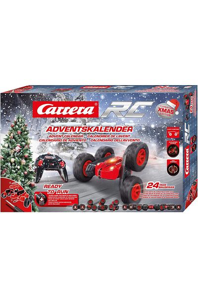 Carrera Rc Turnator Xmas Calendar | Advent Calendar | Remote-control Car Building Kit | Age 12 | Toy