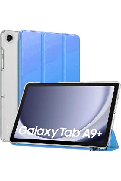 UnDePlus Galaxy Tab A9 Plus X210 X216 X218 Uyumlu Kılıf Pu Deri Smart Standlı Case