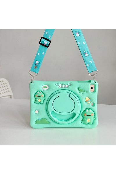 UnDePlus Galaxy Tab A9 Plus - X210 X216 X218 Case with Cute Dolls Stand Children with Fun 3D Characters