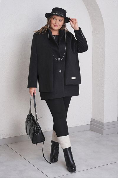 Büyük Moda Shald Detailed Bucket Blazer Jacket