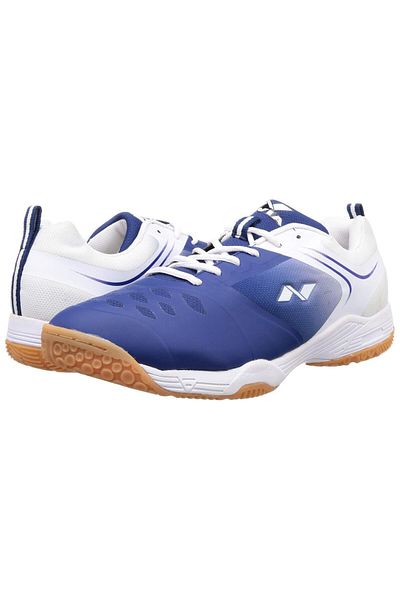 Nivia Hy-court 2.0 Badminton Shoes | Blue/white | Boys Non-marking Shoes | Size Uk 3