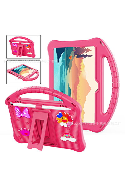 UnDePlus Galaxy Tab S11/S10 Lite FE/S10/S9 FE/S9/S8/S7 Uyumlu Kılıf Sunflower Figürlü Standlı Çocuklar Için