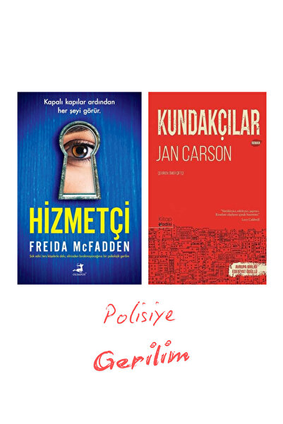 Olimpos Yayınları 2 Kitap / Hizmetçi - Kundakçılar Polisiye-Gerilim Set