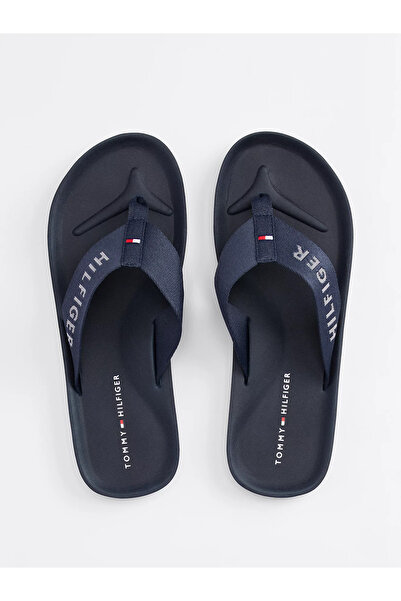 Tommy Hilfiger Erkek Renk Geçişli Rahat Taban Gri Terlik FM0FM05341-POM