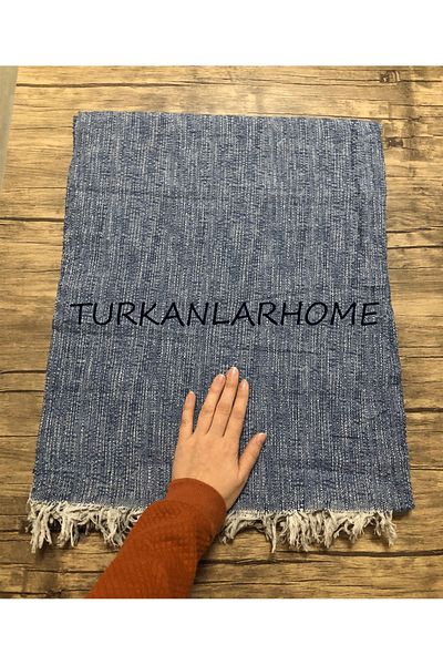 turkanlarhome Husă din bumbac multifuncțională - șal pentru canapea - husă pentru scaun 175X215 (ALBASTRU)