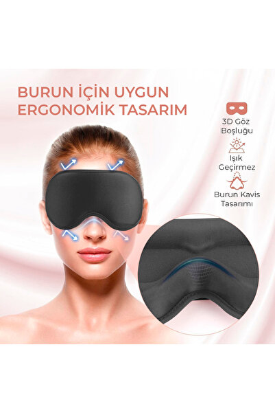 Terapise 3D Pro Sleep Eye Patch Goggles / Blocks 100% of Light / Does Not Put Pressure on the Eyes