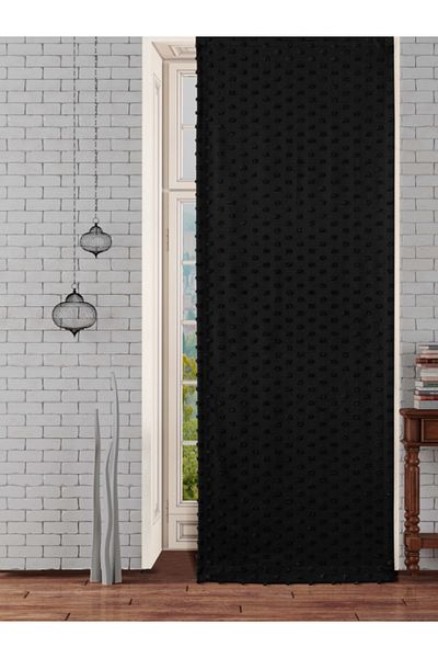 Solinas Collection Κουρτίνα φόντου Paris Black Extrafoam Χωρίς πιέτες με επίπεδη ραφή - Μονόφυλλο