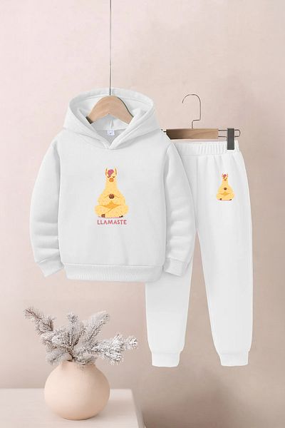 Lazy Koala Lamaste Printed Unisex Bottom-Top Kids Tracksuit Set