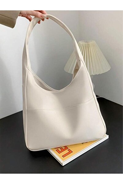 Crescita accessories Krem ön cepli pinterest model askılı omuz çantası