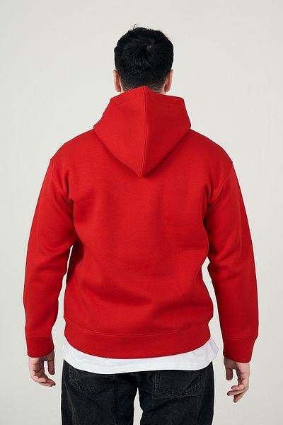 MBEY1989 Oversize Red Hoodie