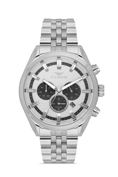 FERRO Fm11507A-A Quartz Steel Gray 41 mm Men's Watch