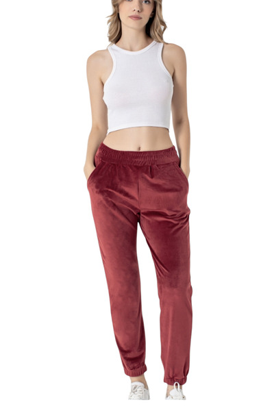 Besttrend Kadife Jogger Eşofman Altı
