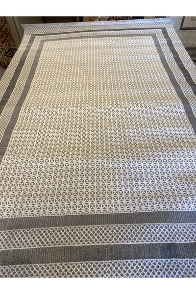 KARAR HALI Çerçeveli grili salon halısı