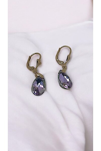 By Semra Xuping Jewelry Kristal Zirkon Su Damlası Model Özel Tasarım Rose Gol...