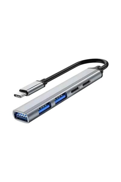 Polham 5in1 Type C To 3x Usb, 2x Pd Type C Çoğaltıcı Çevirici Hub, Klavye, Mo...