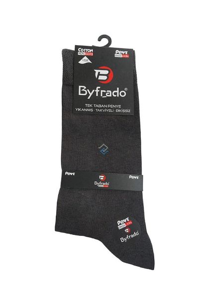 Byfrado Комплект от 4 мъжки чорапи от пениран памук