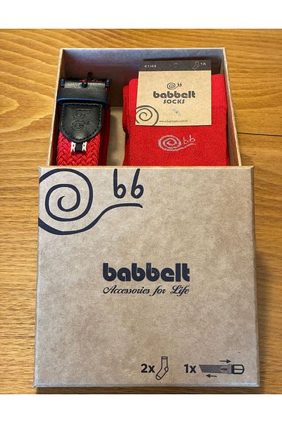 babbelt Cutie Cadou Colorată Curea și Șosete