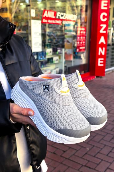 Aleza Shoes Ορθοπεδικά Πλεκτά Παντόφλες Sabo - Χοντρή Σόλα