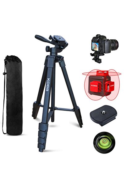 KOBB KBL16T 160CM Su Terazili Profesyonel Alüminyum Lazer Tripod