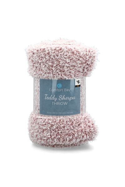 Comfort Bay Teddy Sherpa Throw 50 x 60inch DG-TDSHTH