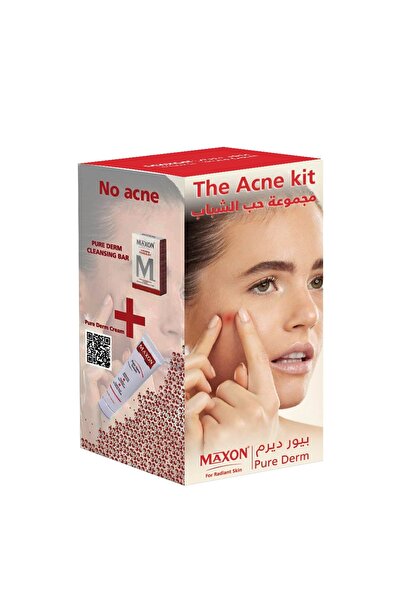 MAXON مجموعة كريم وشريط تنظيف البشرة بيور ديرم من ماكس أون