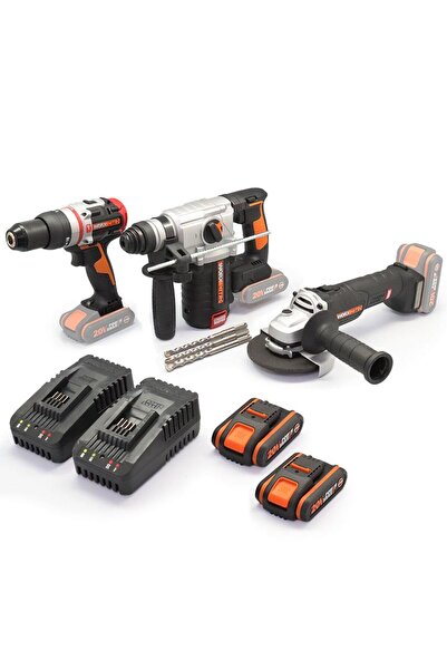 WORX WXKS6 WX354.9 + WX380.9 + WX812.9 + WA3601 20V/2Ah Pro Kombo Set