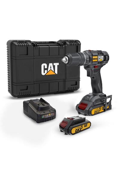 Cat DX155.1 18Volt/2.0Ah Li-ion Çift Akülü Profesyonel Şarjlı Darbeli Matkap
