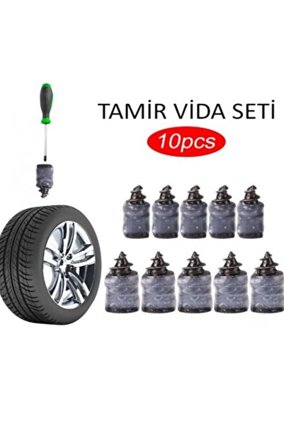 ugursepeti Motosiklet Araba Oto Lastik Tamir Kiti Kauçuk Vida Seti Lastik Yama Kolay Vida Lastik Yaması