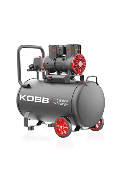 KOBB KBK50S 2.0HP 50Lt 8Bar Yağsız Sessiz Taşınabilir Hava Kompresörü