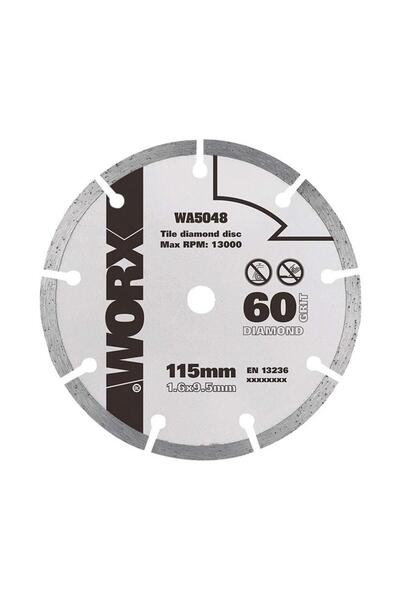 WA5048 115x9,5mm Fayans, Seramik, Mermer Kesme Soketli Elmas Daire Testere Bıçağı