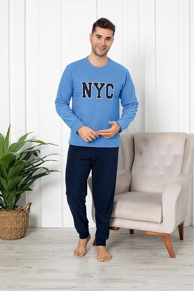 CALİA Σετ ανδρικής φόρμας πιτζάμα με λαιμόκοψη Fleece
