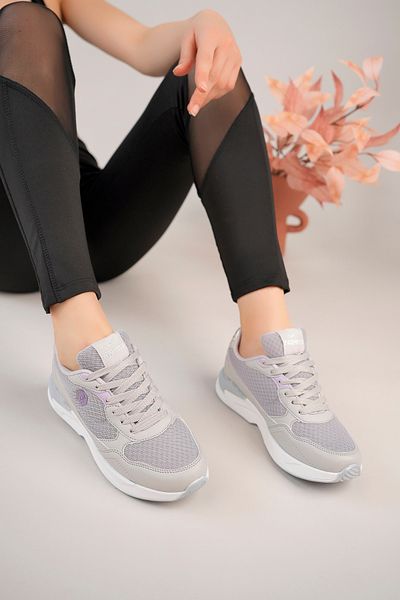 StWenn Pantofi sport de damă confortabili, cu detalii argintii