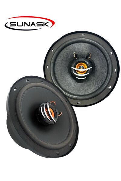 SUNASK Ben Audıo Çifti 700 Watt 16 Cm Araba Oto Hoparlör Tweeter'lı Kutu Içeriği 2 Adet