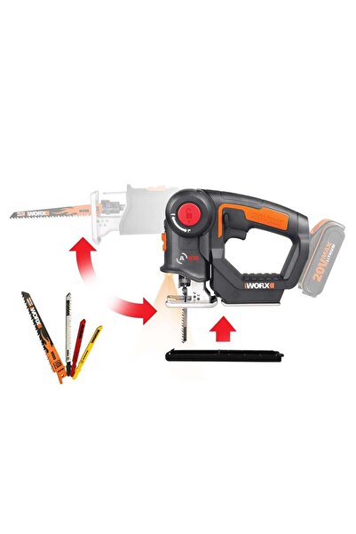 Genel Markalar WX550.9 20Volt Profesyonel Dekupaj ve Tilki Kuyruğu Testere (A...