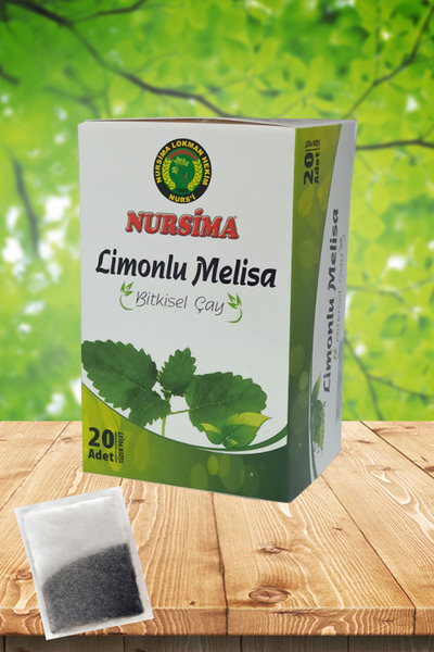 Nursima Limonlu Melisa Bitkisel Çay – 20’li Süzen Poşet | Doğal Bitki Karışımı
