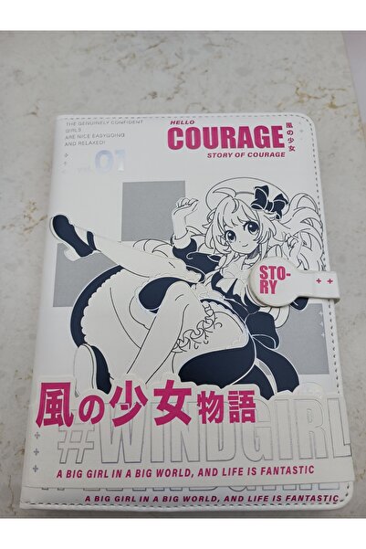 Meyra Accessories Anime Wind Girl Themed Luxury Notebook Notebook Agenda Notepad Soft Cover Gift Notebook