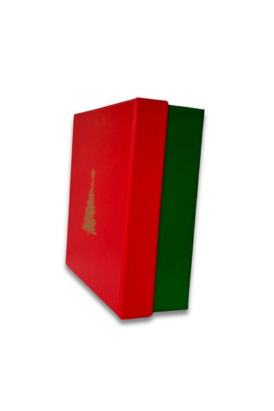 KOLİX Kolix Special - 20X20 Pine Tree Patterned Red Gift Box