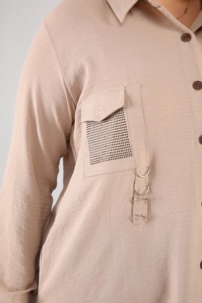 Ferace Large Size Tunic Hijab Women's Ayrobin Fabric