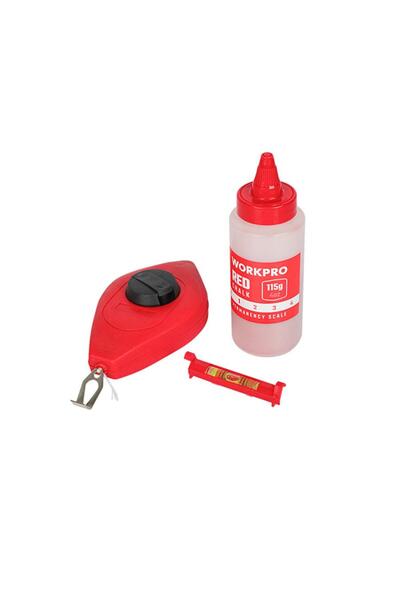 Workpro Wp329019 Drawing String Set 115Gr Red Drawing String Paint + Mini Spi...