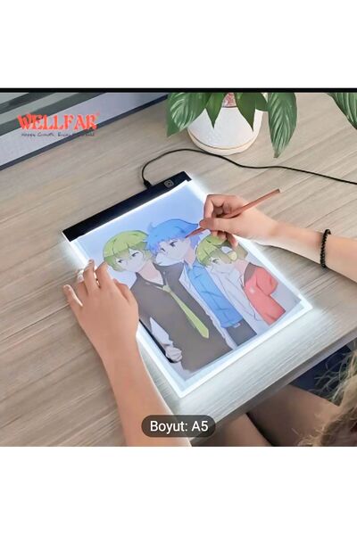 As A4 ULTRA İNÇE ANİMASYON ÇİZGİ FİLM PORTRE DÖVME GRAFİK ÇİZİM TABLET